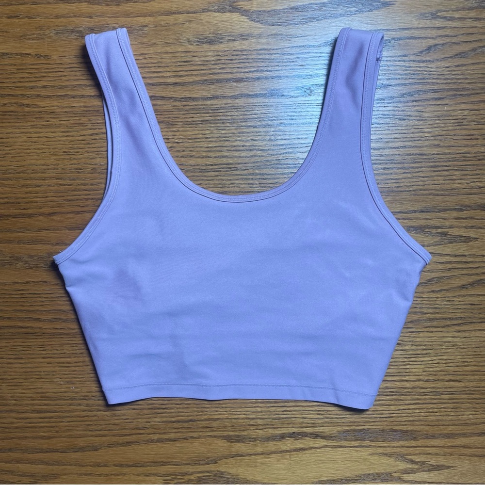 Balance Collection Yoga Workout Top Lilac Size Medium